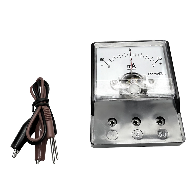 โรงเรียนประถมศึกษา milliammeter กระแส DC:-5mA-0-5mA / -50mA-0-50mA